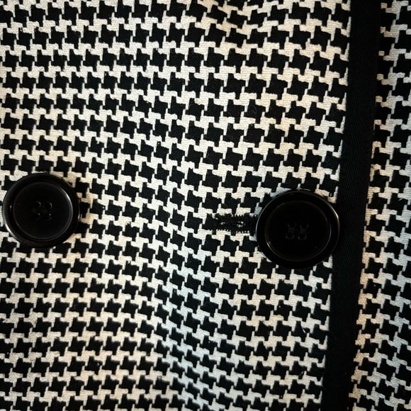 Talbots Wool Blend Double Breasted Houndstooth Jacket/Blazer, Size 12 Petite - Picture 3 of 9
